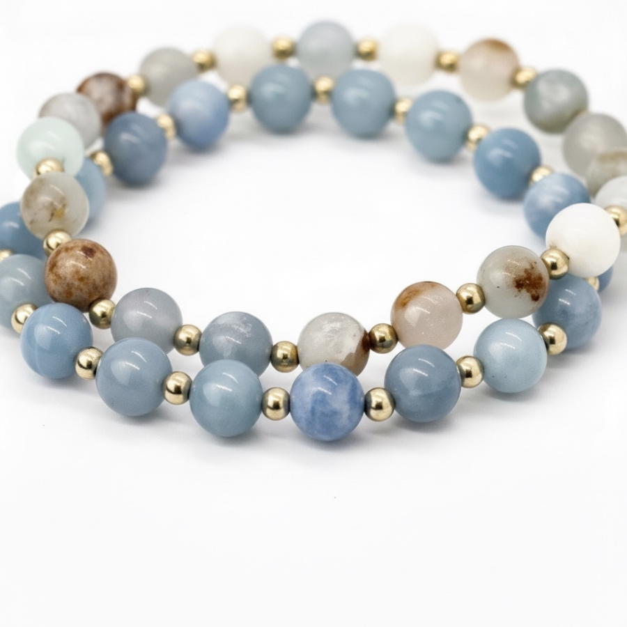 Petite Calm 6mm Aquamarine Bracelet