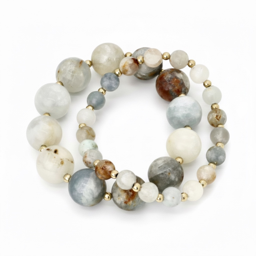 Petite Clear By Nature - Blue Clestite 6mm Bracelet