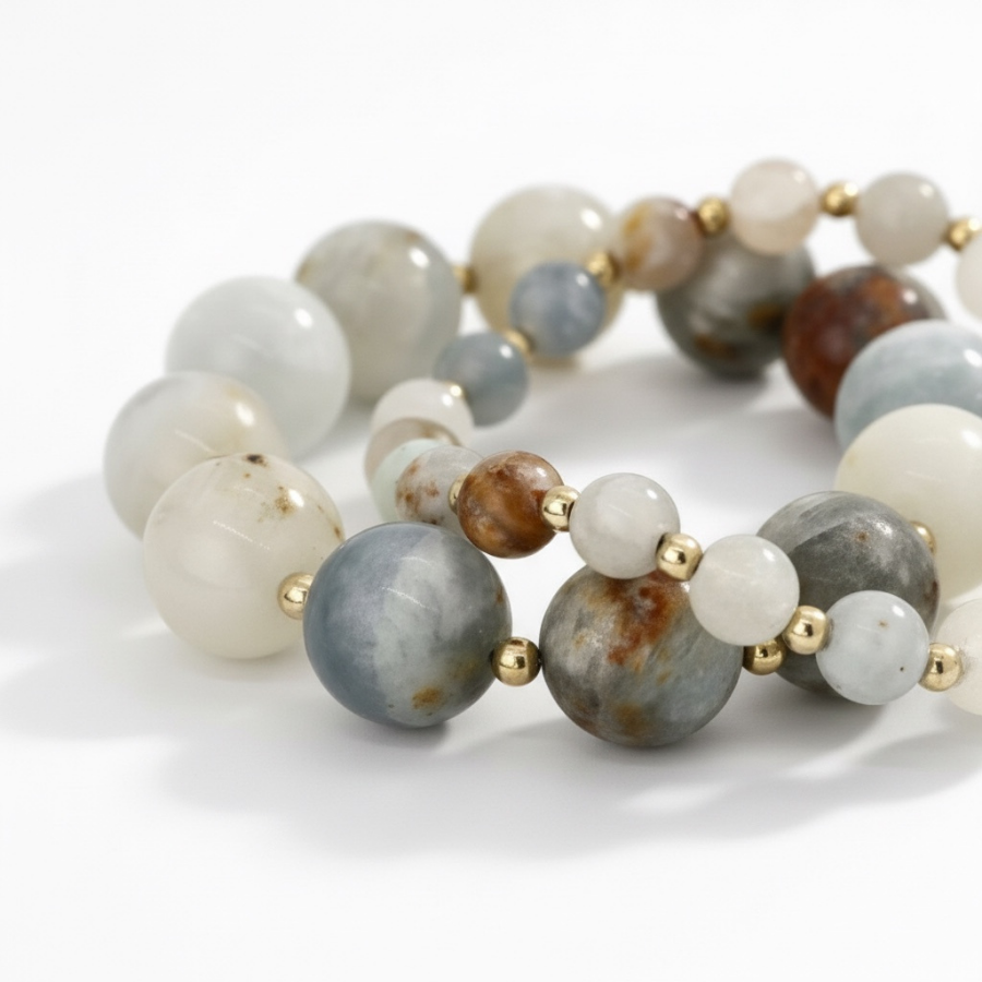 Petite Clear By nature - 6mm Blue Celestite Necklace