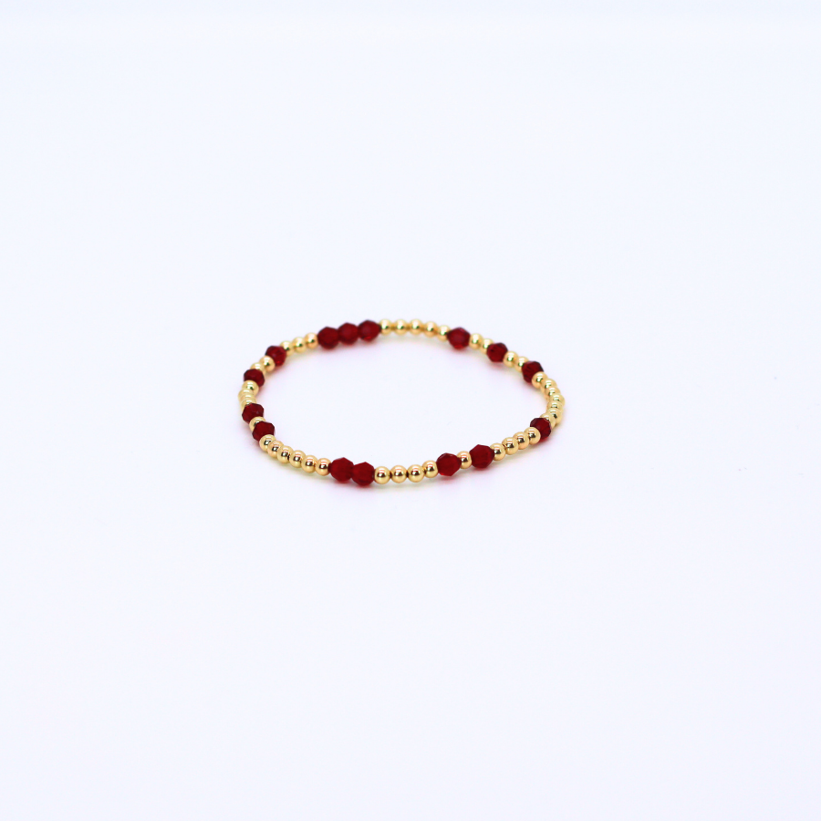 HOPES PROMISE 4mm Swarovski & Gold, Garnet