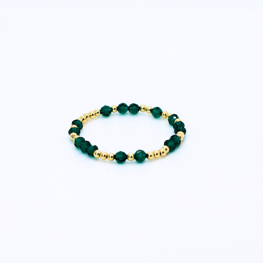HOPES PROMISE 4mm Swarovski & Gold, Emerald