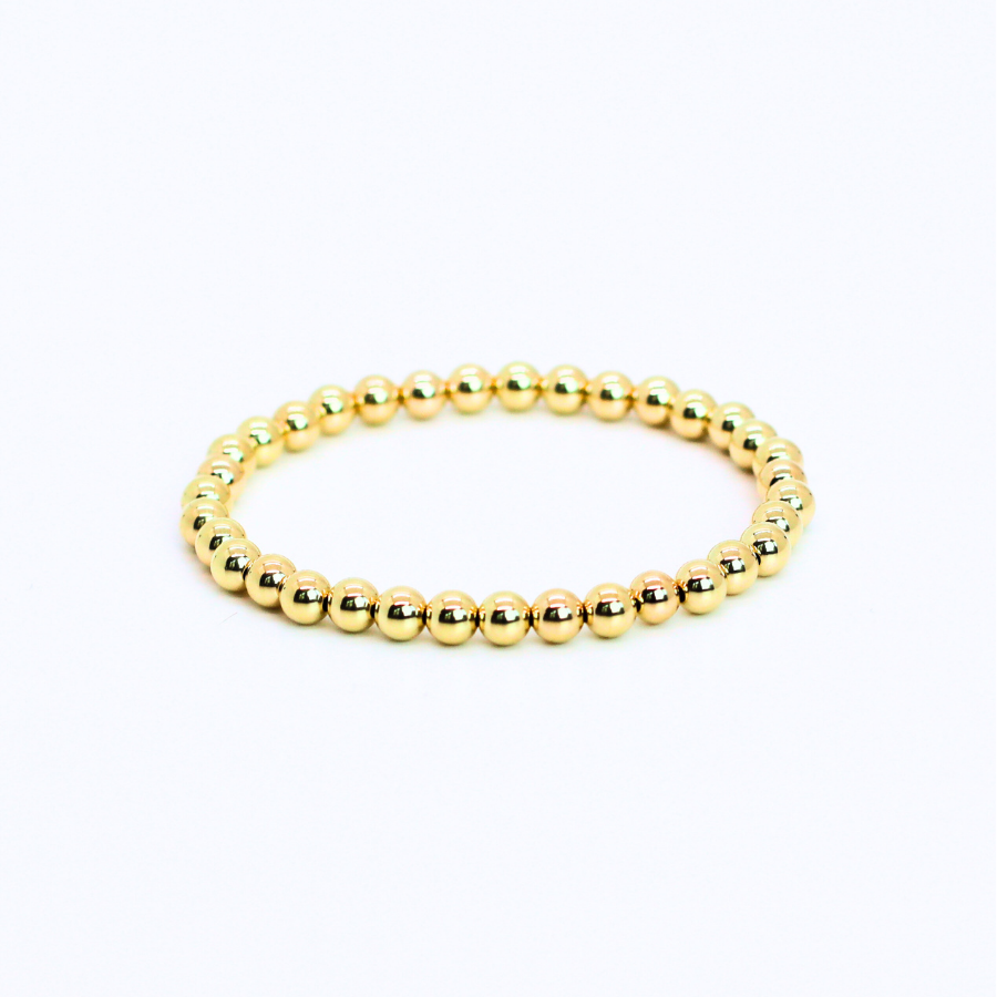 SIGNATURE Gold 5mm Bead Bracelet