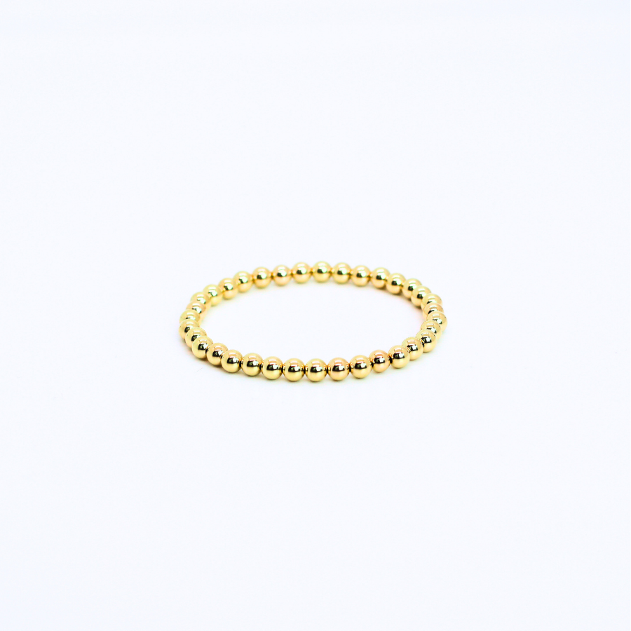 SIGNATURE Gold 5mm Bead Bracelet