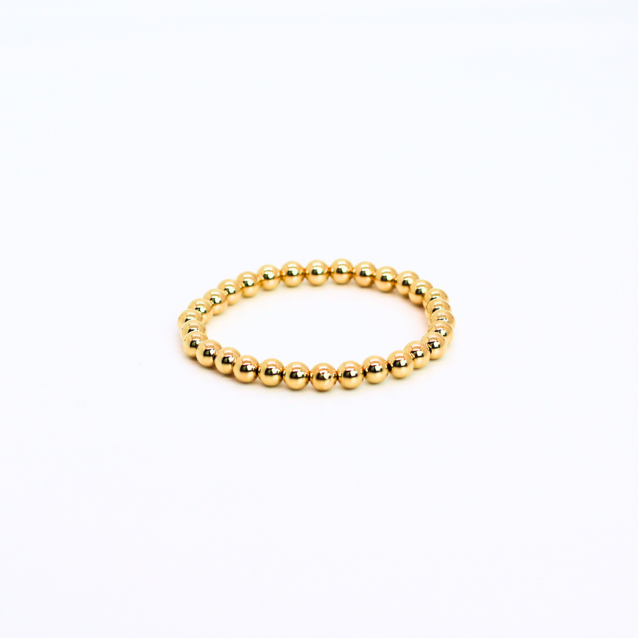 SIGNATURE Gold 6mm Bead Bracelet