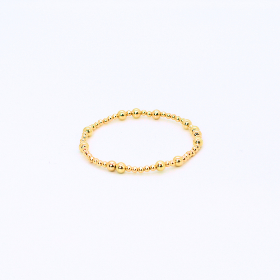 HOPES PROMISE Bead Bracelet, 5mm Gold