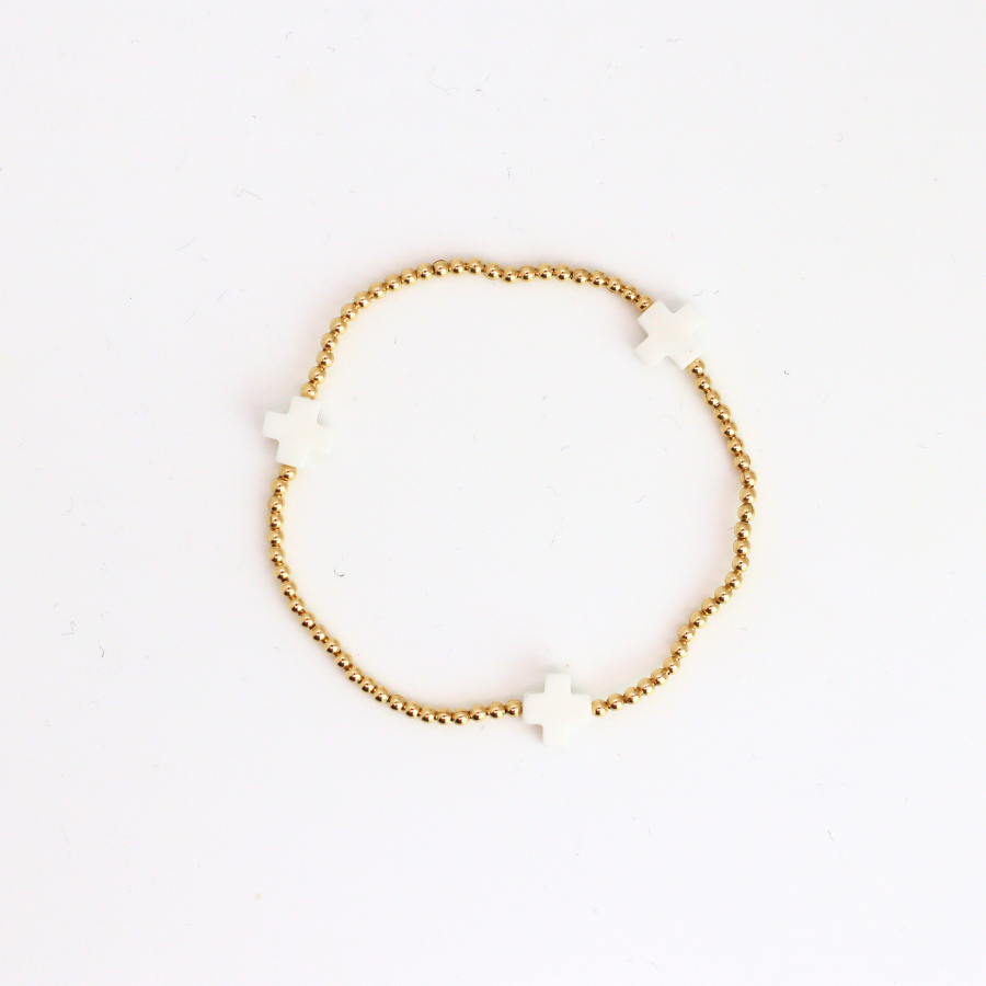 CLASSIC 2mm White Cross