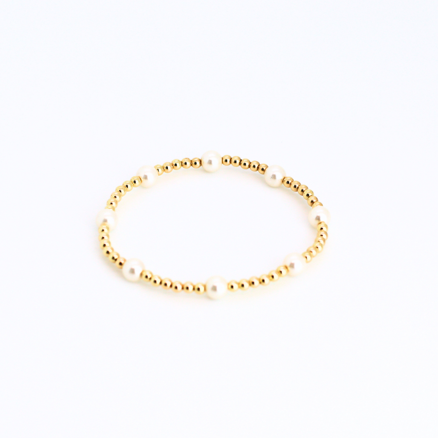 CLASSIC 3mm Gold, 6mm Pearl