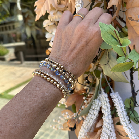 SIGNATURE Gold 8mm Bead Bracelet