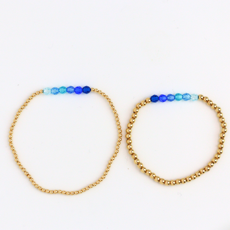 Mother & Daughter Sky Is Blue Bracelet Duo
