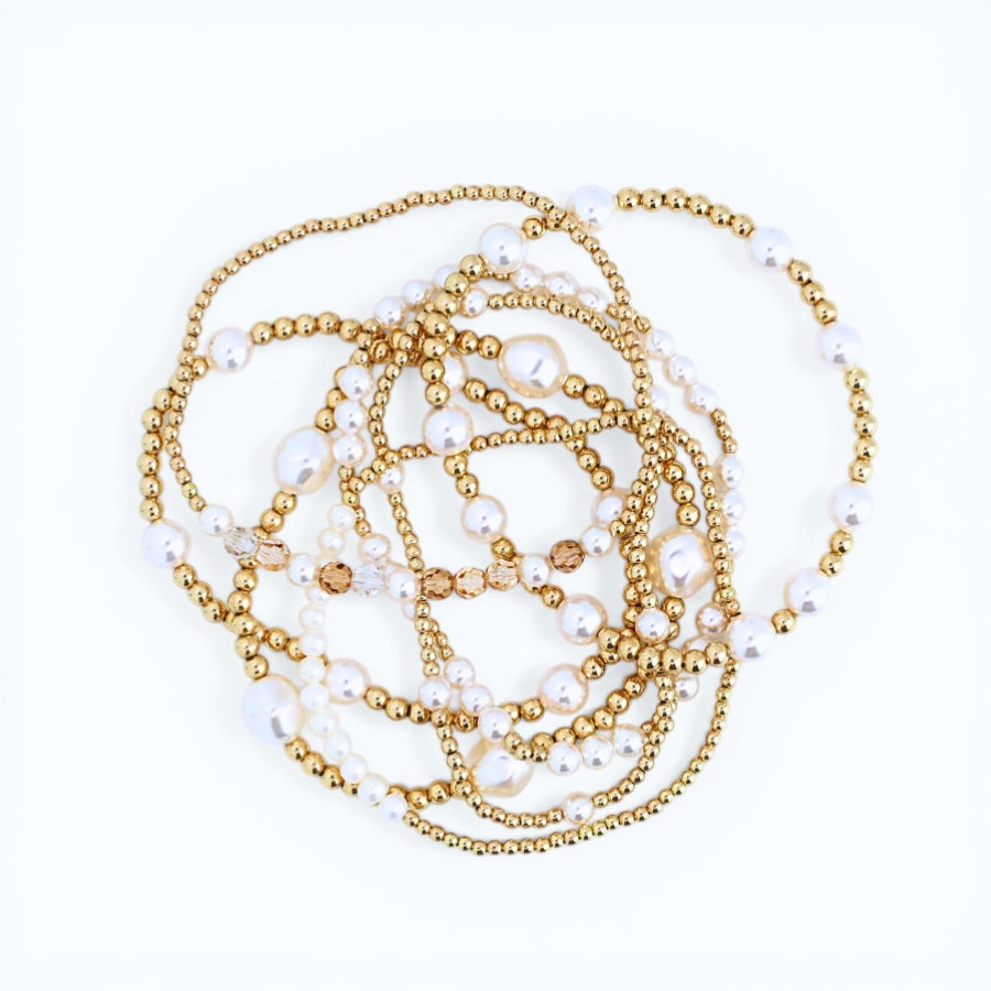 Classic Radiant Pearl – 8mm Pearl & 3mm Gold