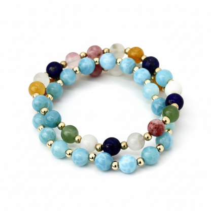 Petite Ease Chalcedony 6mm Bracelet