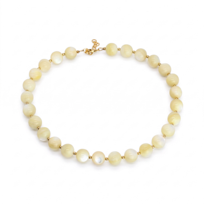 Moonrise Necklace — 12mm Pearl Shell+ Gold
