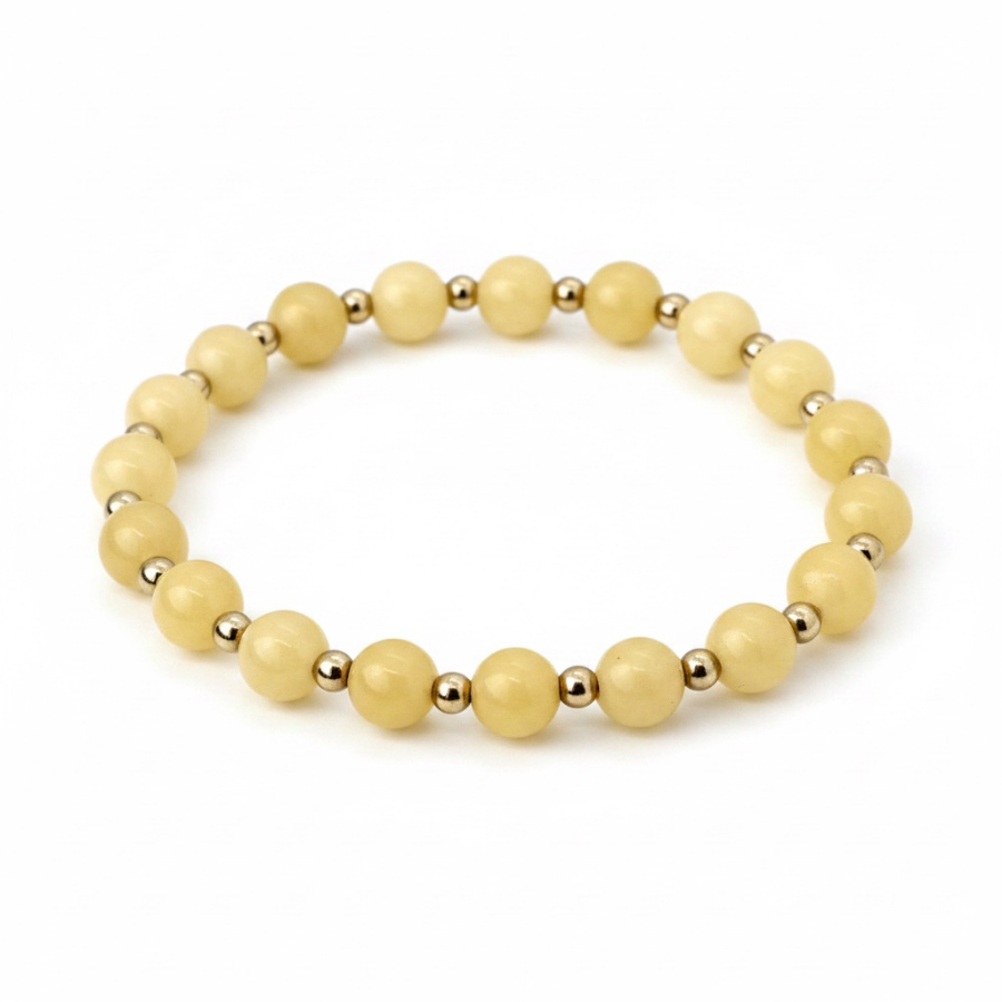 Petite Optimistic By Nature - 6mm Yellow Jade