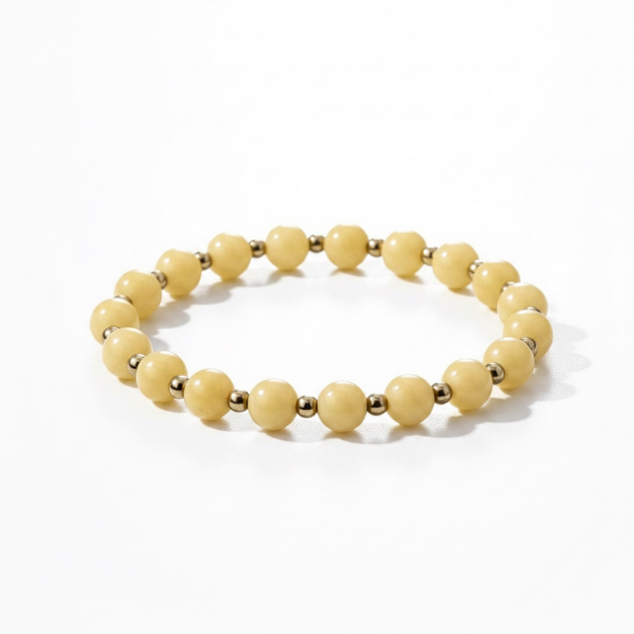 Petite Optimistic By Nature - 6mm Yellow Jade