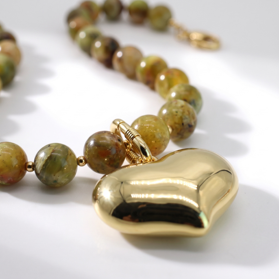Golden Hour Heart Necklace