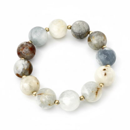 Clear By Nature - Blue Clestite 10mm Bracelet