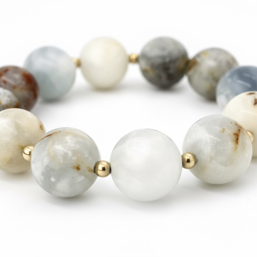 Clear By Nature - Blue Clestite 10mm Bracelet