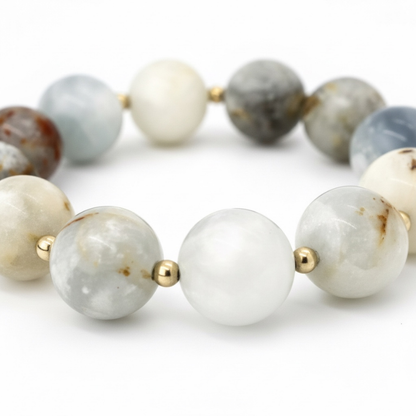 Clear By Nature - Blue Clestite 10mm Bracelet