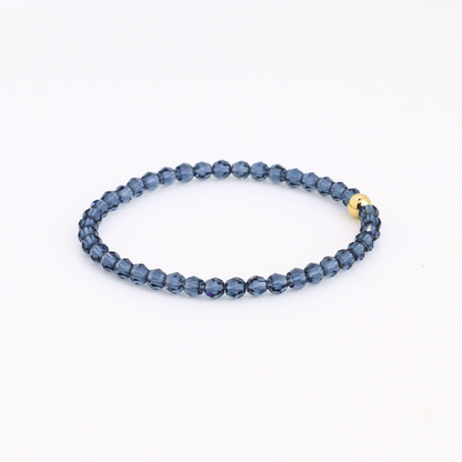 Weekend Blue Solid Crystal Bracelet