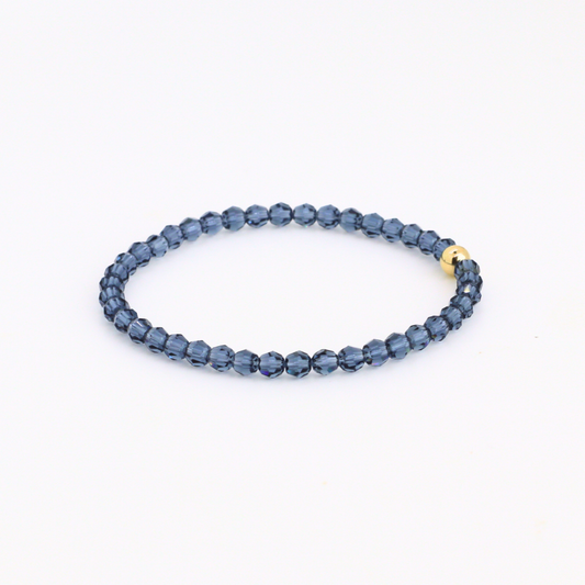Weekend Blue Solid Crystal Bracelet