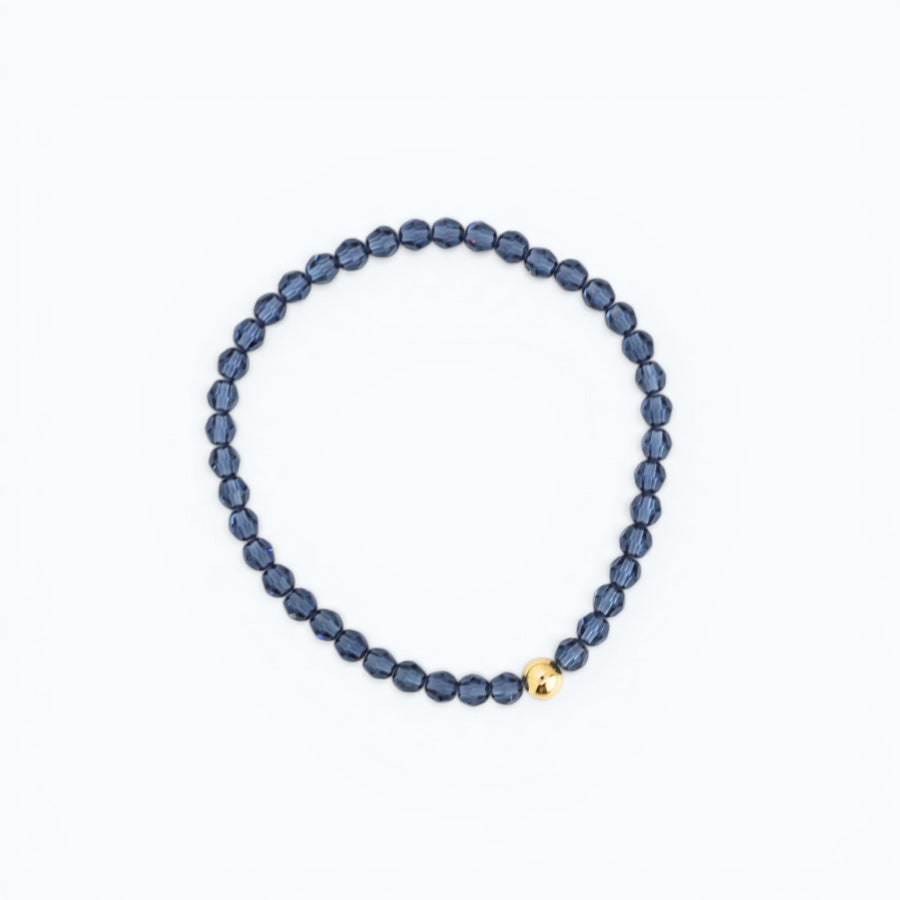 Weekend Blue Solid Crystal Bracelet