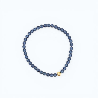 Weekend Blue Solid Crystal Bracelet