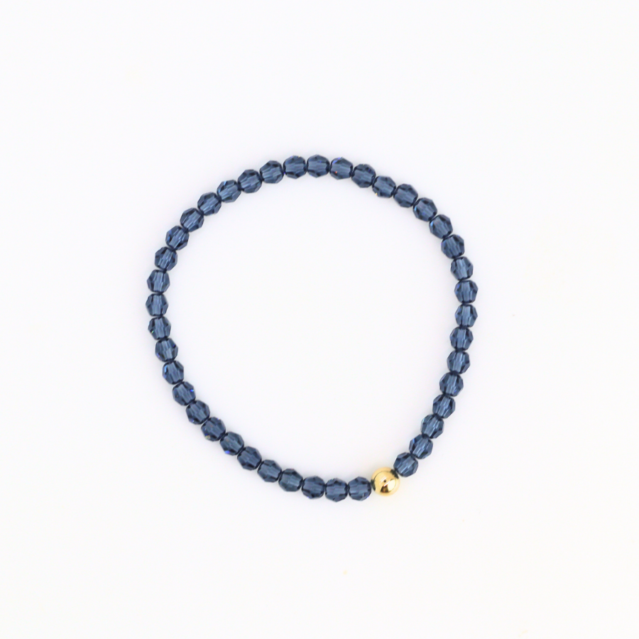 Weekend Blue Solid Crystal Bracelet