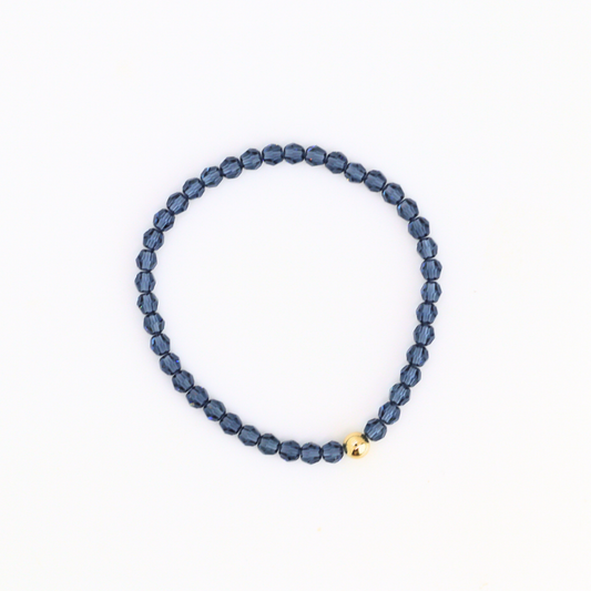 Weekend Blue Solid Crystal Bracelet