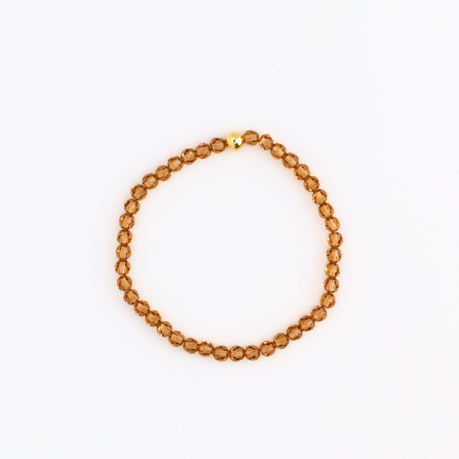 Amber Glow Full Crystal Bracelet
