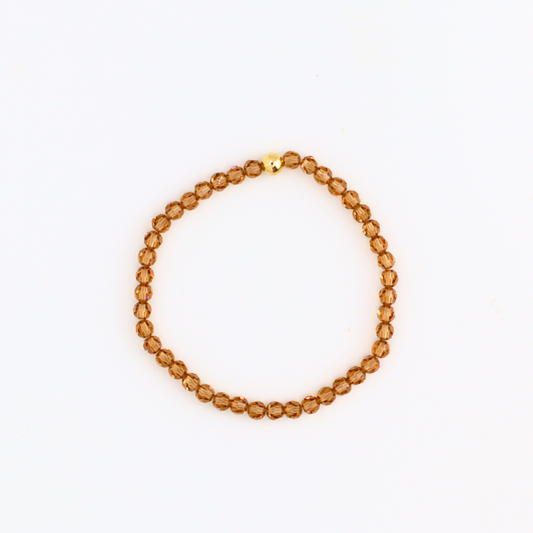 Amber Glow Full Crystal Bracelet