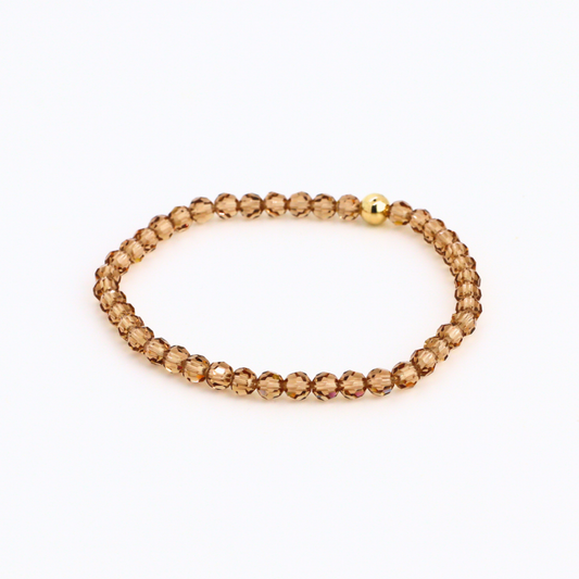Amber Glow Full Crystal Bracelet