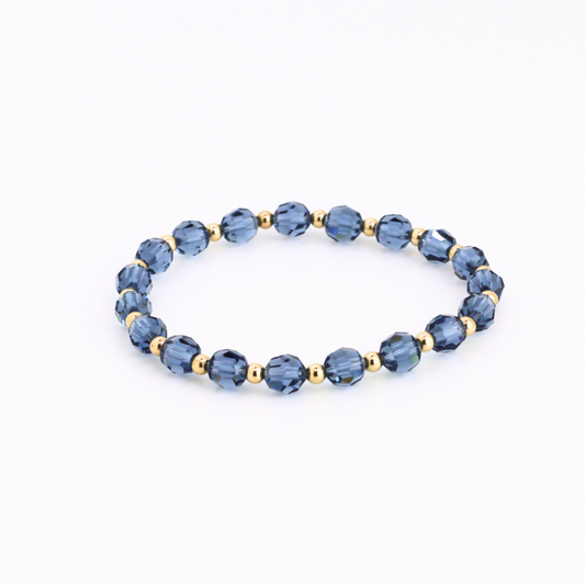Grace 6mm Light Denim & 3mm Gold