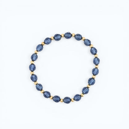 Grace 6mm Light Denim & 3mm Gold
