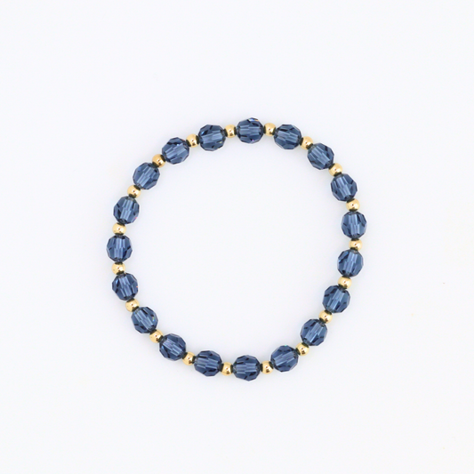 Grace 6mm Light Denim & 3mm Gold
