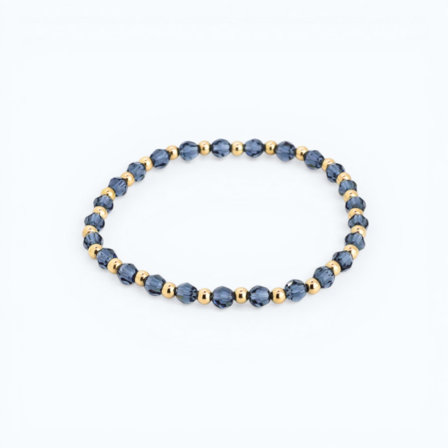 Grace 4mm Light Denim & 3mm Gold