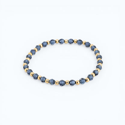 Grace 4mm Light Denim & 3mm Gold