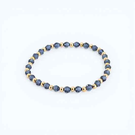 Grace 4mm Light Denim & 3mm Gold