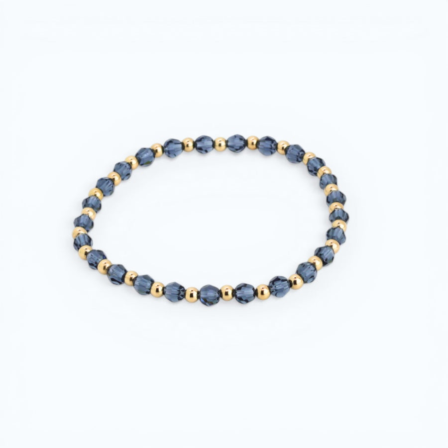 Grace 4mm Light Denim & 3mm Gold