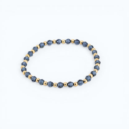 Grace 4mm Light Denim & 3mm Gold