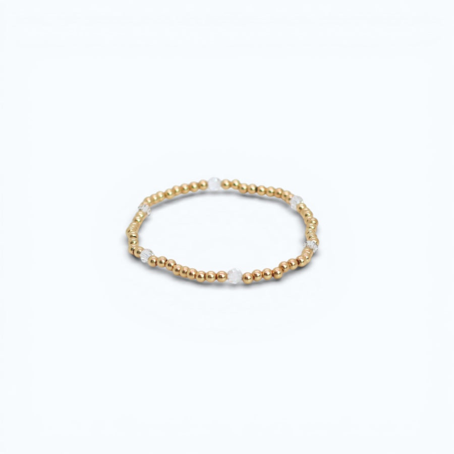 CLASSIC Gold & Swarovski 3mm, Crystal