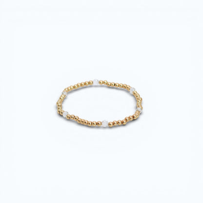 CLASSIC Gold & Swarovski 3mm, Crystal