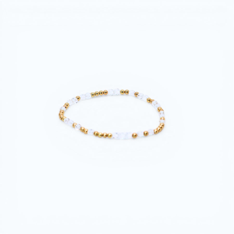 HOPES PROMISE 4mm Swarovski & Gold, Crystal