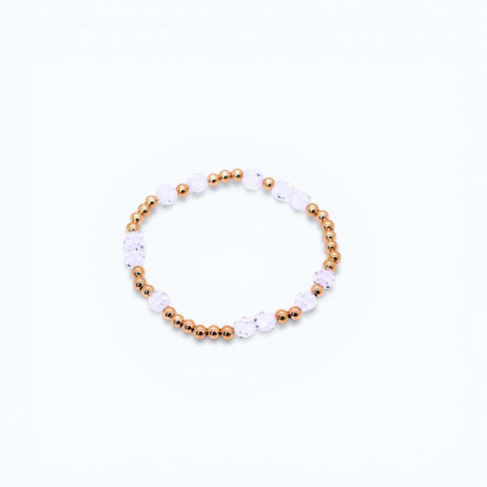 HOPES PROMISE 6mm Swarovski & Gold, Crystal