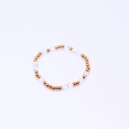 HOPES PROMISE 6mm Swarovski & Gold, Crystal
