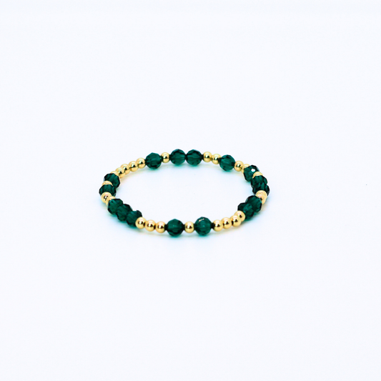 HOPES PROMISE 4mm Swarovski & Gold, Emerald
