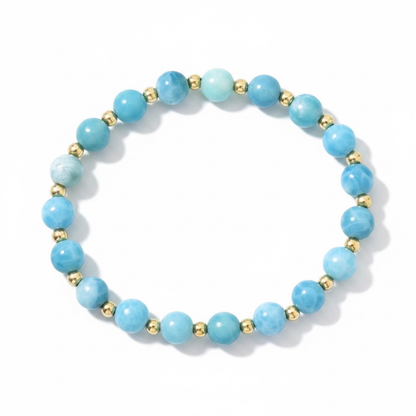 Petite Ease Chalcedony 6mm Bracelet