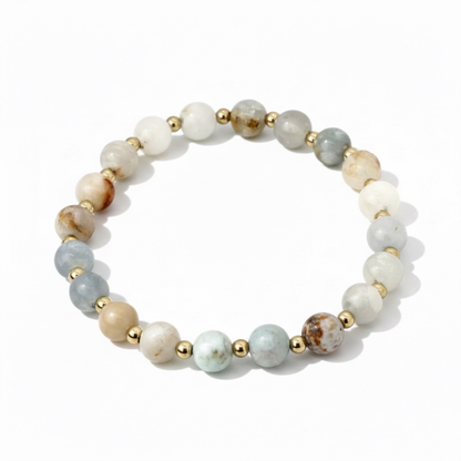 Petite Clear By Nature - Blue Clestite 6mm Bracelet