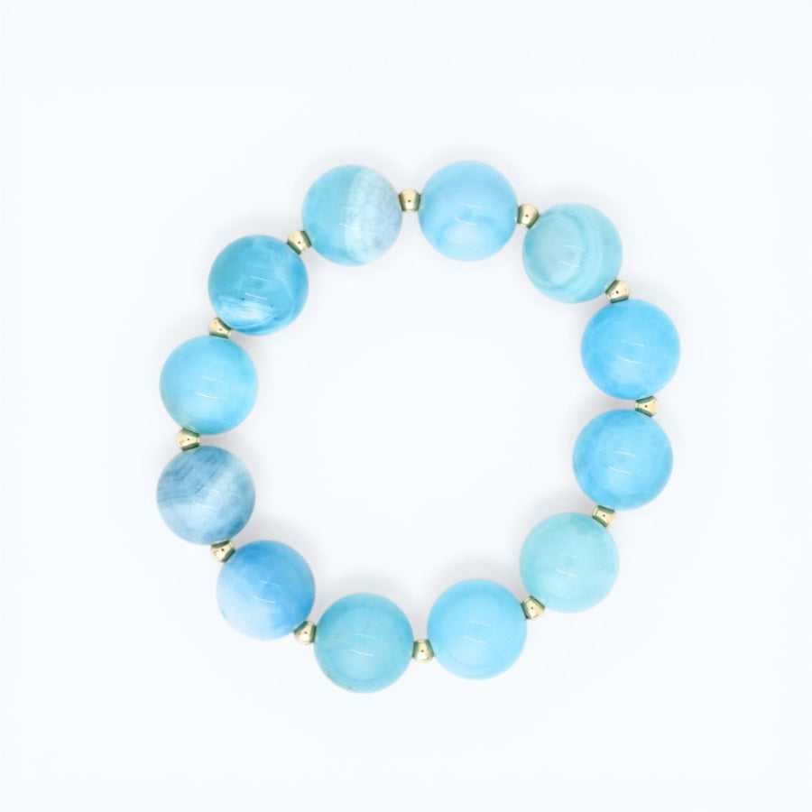 Ease Chalcedony 12mm Bracelet
