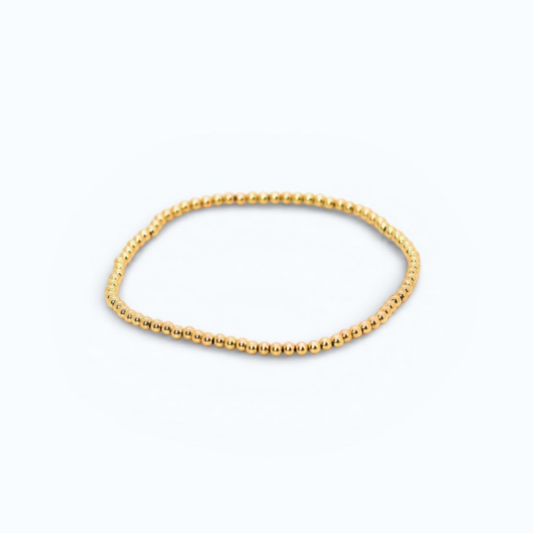 SIGNATURE Gold 3mm Bead Bracelet