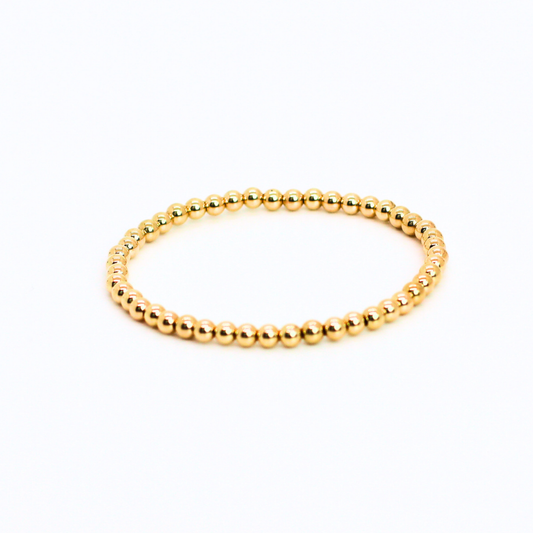SIGNATURE Gold 4mm Bead Bracelet